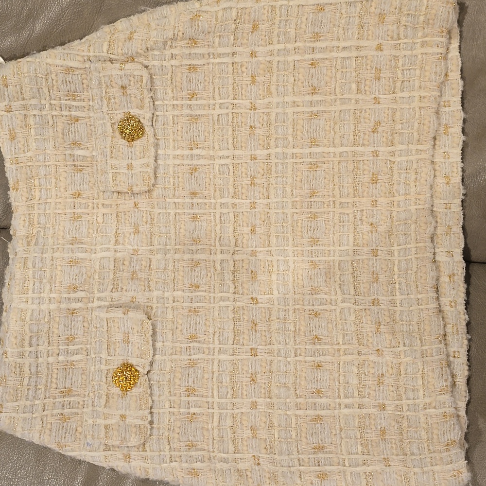 Endless Rose Cream Tweed Skirt - Picture 3 of 5